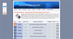 Desktop Screenshot of pressreleasereviews.com